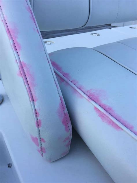 Pink Stains on Boat Seats: A Fix! Boating Mag