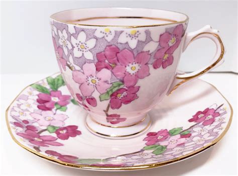 Pink Tea Cups & Saucer Sets for sale eBay