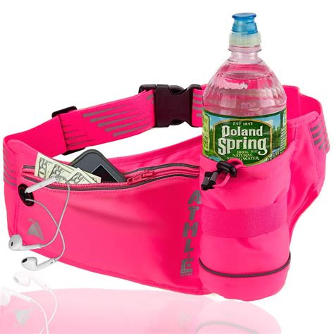 Pink Waterproof Running Belt Water Bottle Phone Holder sport …