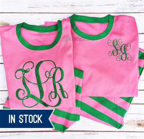 Pink and Green Pajamas - Etsy