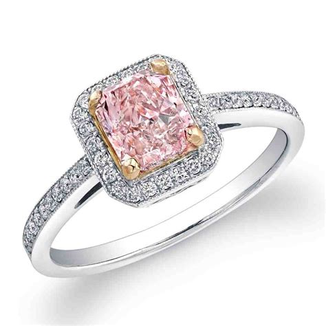 Pink diamond engagement rings. Vintage Pink Diamond Engagement Ring, Fabulous Vivid Pink Diamond, Baguette Ring, Women's Pink Diamond Ring, Promise Ring, Anniversary Gift. (47) $59.60. $148.99 (60% off) Sale ends in 16 hours. FREE shipping. New In! The Joy. Crushed ice 3CT pink CZ simulated diamond in sterling silver 925. 