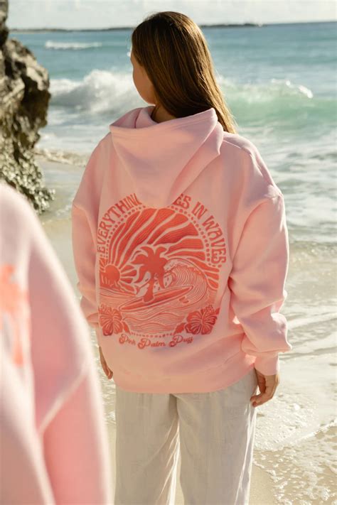Pink palm puff hoodie. Oct 28, 2023 - A Wave of Love, Just for You. The only authorized seller of the 'Everything Comes in Waves' Hoodie. Shop now. 