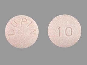 Pill with imprint A 10 is Pink, Rectangle and has been ide