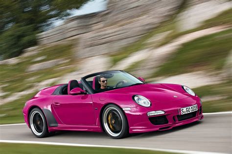 Pink porsche. A bright pink Porsche sports car that looks like something straight out of a Barbie Girl video has emerged for sale for £120,000. The vibrant 1974 Carrera Targa ... 