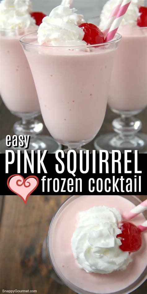 Pink squirrel ice cream drink. Feb 7, 2020 · Instructions. Blend Crème de Noyaux, Crème de Cacao and ice cream until smooth. Pour into glass, and garnish with sprinkles, marshmallows and/or whipped cream. (Visited 7,186 times, 1 visits today) 989. Pink Squirrel - A classic, pretty-in-pink almond liqueur-infused ice cream drink that originated in Wisconsin in the 1950s. 