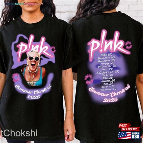 P!nk Pink Summer Carnival Tour 2024 Shirt,Music Tour 2024,Pink Summer Show Dates Shirt, Pink on Tour Gift Tee for Fans, Concert Apparel (3.6k) Sale Price NZ$12.19 NZ$ 12.19. NZ$ 17.43 Original Price NZ$17.43 (30% off) Sale ends in 16 hours Add to basket ...