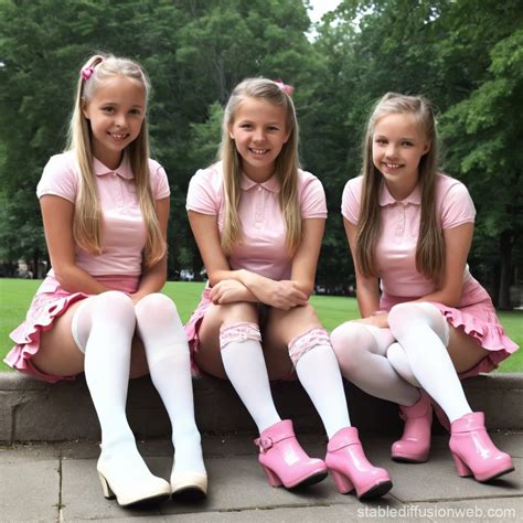 Pink teens girl. .  ...