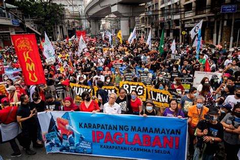 Pinoy armed forces asserts commitment to basic law prior to protest marches.