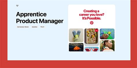 Pinterest product manager apprenticeship interview.  Pinterest is hiring a A...