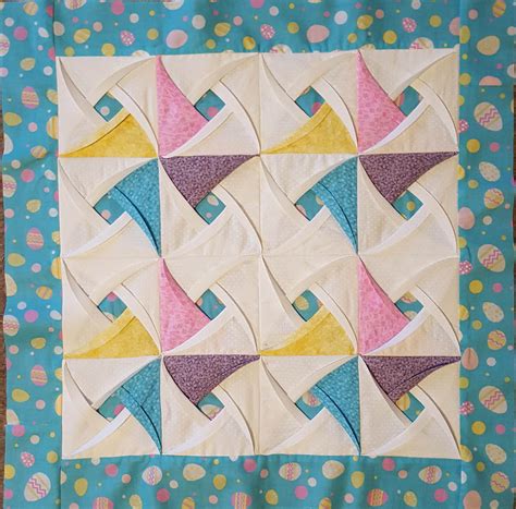 Pinwheel Surprise Quilt Block Pattern Origami Quilt block pattern