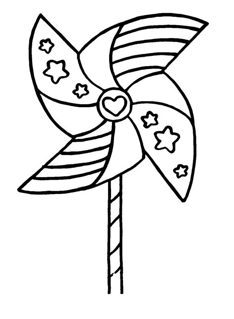 Pinwheel coloring sheet with new logo