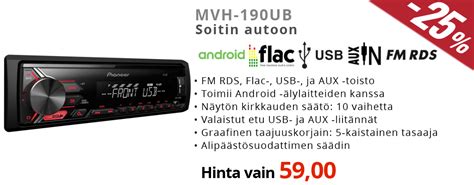 Pioneer Autosoittimet ja Autostereot Ilmainen toimitus Pioneer …