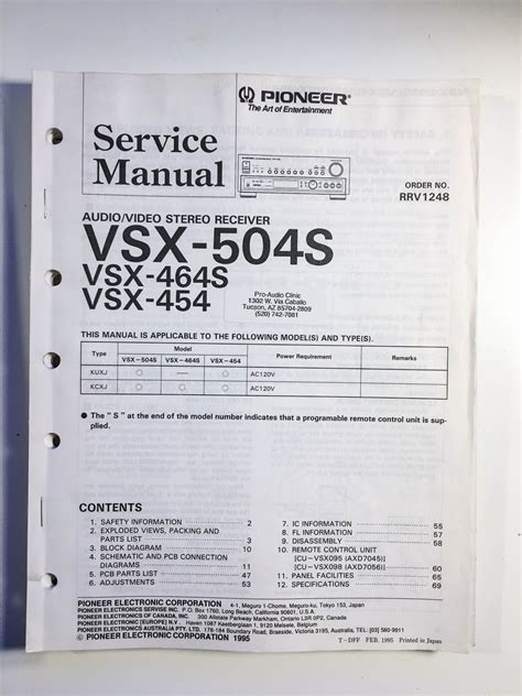 Pioneer VSX-464S Manuals & User Guides - all-guidesbox.com