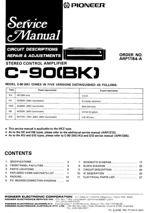 Pioneer c 90 a preamplifier original service manual. - Livres des miracles et autres opuscules.
