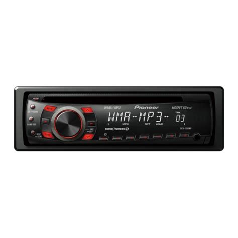 Pioneer car stereo manual for deh1300mp. - Guida all'installazione della gamma gas lg.