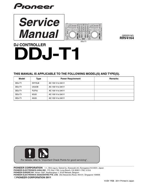 Pioneer ddj t1 service manual repair guide. - 8 hp briggs stratton parts manual.