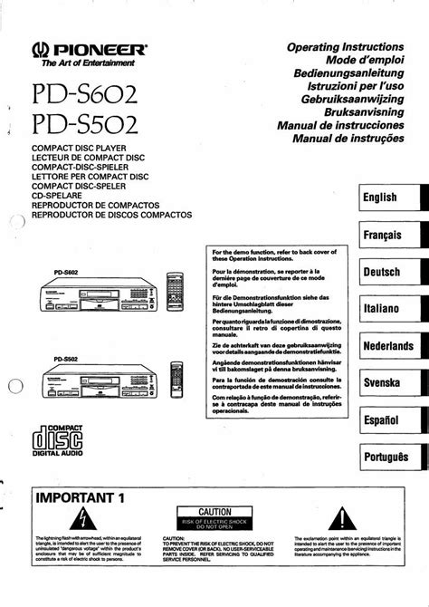 Pioneer pd s 502 manual de servicio original. - Fiat ducato 3 0 service manual.