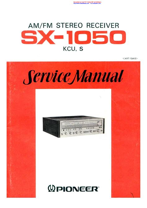 Pioneer sx1050 service manual with schematics. - Criterios y estrategias para el manejo de plantaciones forestales en la sierra ecuatoriana.