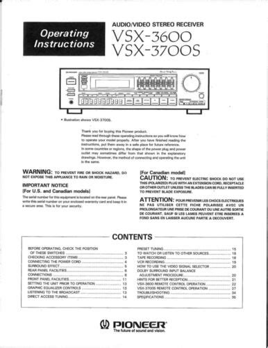 Pioneer vsx 3600 receiver owners manual. - The beginners guide to the c4 engine second edition.