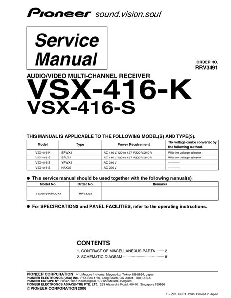 Pioneer vsx 416 service manual repair guide. - Geometry for enjoyment and challenge solutions manual.