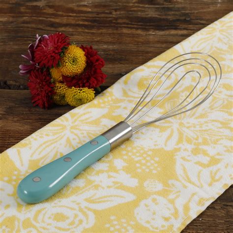 Find many great new & used options and get the best deals for The Pioneer Woman Teal Handle Flat Whisk Stainless Steel 1d at the best online prices at eBay! Free delivery for …. 
