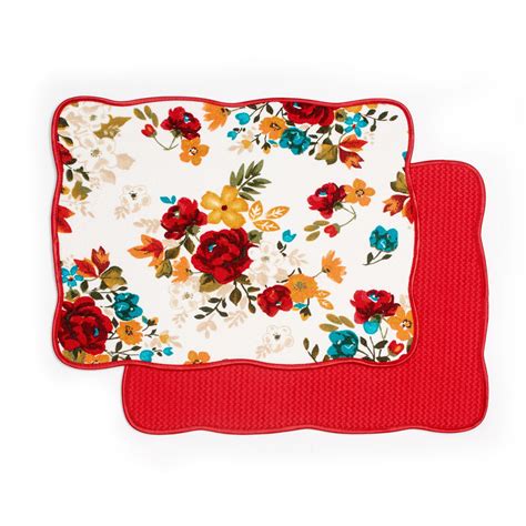 Pioneer Woman Fabric Mazie Drying Mat, Dish Drainer, Kitchen Counter Mat, Kitchen Mat, Kitchen Décor, Ready to Ship (416) Sale Price $22.50 $ 22.50 . 