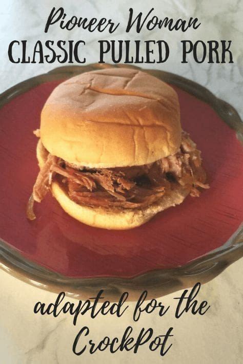 Pioneer woman pulled pork crockpot. Wrap the pork in plastic wrap and refrigerate for several hours or preferably overnight. Preheat the oven to 300 degrees F. Place the pork in a large pot on a bed of the onion halves. Roast until ... 