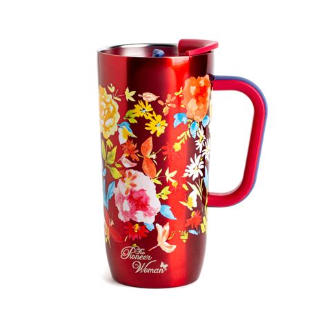 The Pioneer Woman Sweet Rose 14 fluid ounce Stainless Steel Ultimate Mug, Blue. 616 4.5 out of 5 Stars. 616 reviews. ... Ochapa 40 oz Tumbler with Handle and Straw, Travel Mug for Car, 2-in-1 Lid Stainless Steel Tumblers. 72 3.9 out of 5 Stars. 72 reviews. Available for 2-day shipping 2-day shipping.