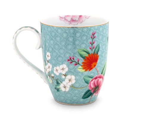 Pip Studio Große Tasse Blushing Birds blau - 350 ml