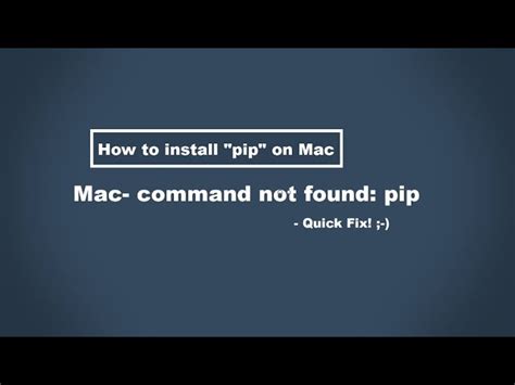 Pip command not found macos.  Initialize a repository, stage changes, and com...