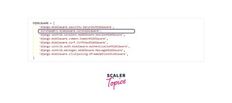 Pip corsheaders.  Install Django-cors-headers using PIP as follows: pip install d...