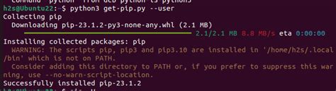 Pip in linux. py script to set up PIP for us in our local directory.  В ...