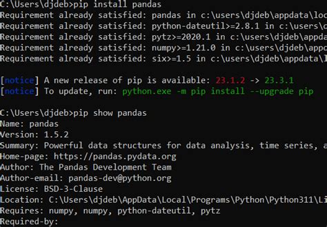 Pip install pandas python 3.  I've installed pip3 via brew and pip3 inst...