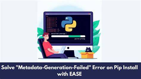 Pip install pyqt6 tools error metadata generation failed.  note: This error originat...