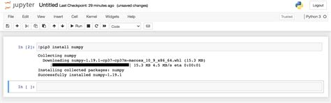 Pip install sklearn jupyter notebook. .  ...