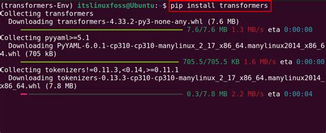 Pip install transformers not working.  Create a virtual environment with...