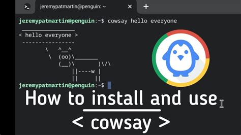 Pip install venv.  We will install a package called 'cowsay': 3 days a...