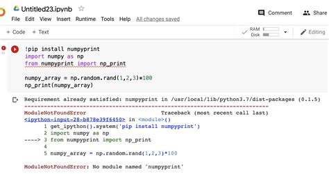 Pip not found python3.  Colab is just like jupyter so you can run native pip like ...
