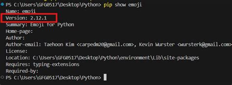 Pip version check.  Make sure you check mark the Python virtual environments allow...