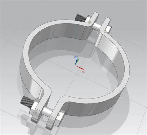 Pipe clamp 3d model.  I wanted to add two clamps together for a tripod ...