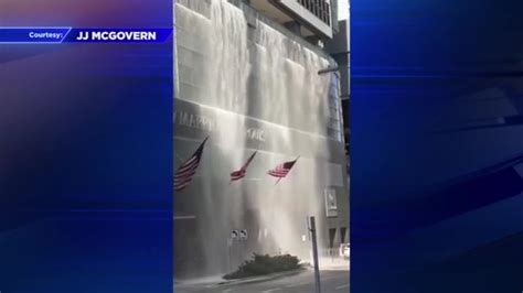Pipe failure at JW Marriott Marquis Miami causes water to gush onto street below
