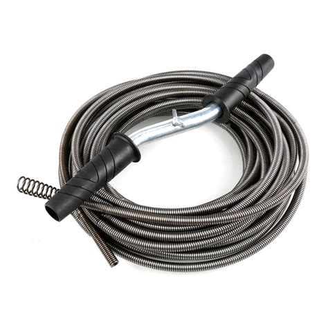 This replacement cable model is 5/8-in x 100-feet in length. Includes male and female connectors compatible with the various cutters available. The cable is compatible with various floor model General Wire machines like the Drain Rooter Pro PH-DR series. Heavy-gauge wire coiled tightly around 49-strand aircraft-type wire rope and heat treated.
