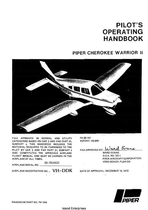 Piper cherokee warrior warrior ii warrior iii service manual parts catalog. - Winchester model 77 22 rifle manual.