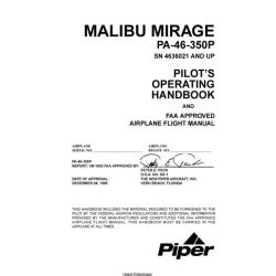 Piper malibu mirage pilots operating manual. - Volkswagen type 2 t2 station wagon bus 68 79 service manual.