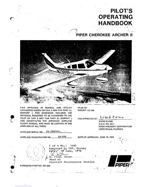 Piper pa28 181 archer ii pilot s operating handbook poh instant. - Suzuki gsx1400 2001 2002 workshop service repair manual.