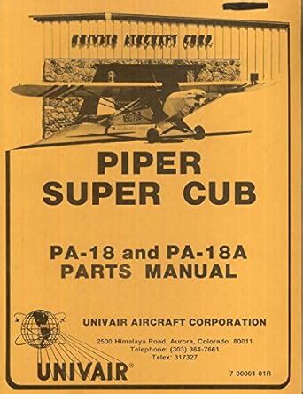 Piper super cub pa 18 agricultural pa 18a parts catalog manual. - Solutions manual and supplementary materials for econometric.