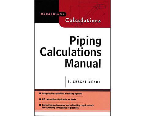 Piping calculations manual by shashi menon. - Manuale per officina motosega stihl ms362.