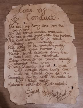 Pirate Code of Conduct Guide amp Craft Activity for Kids