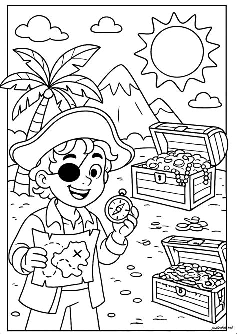 Pirate Coloring Pages Preschoo
