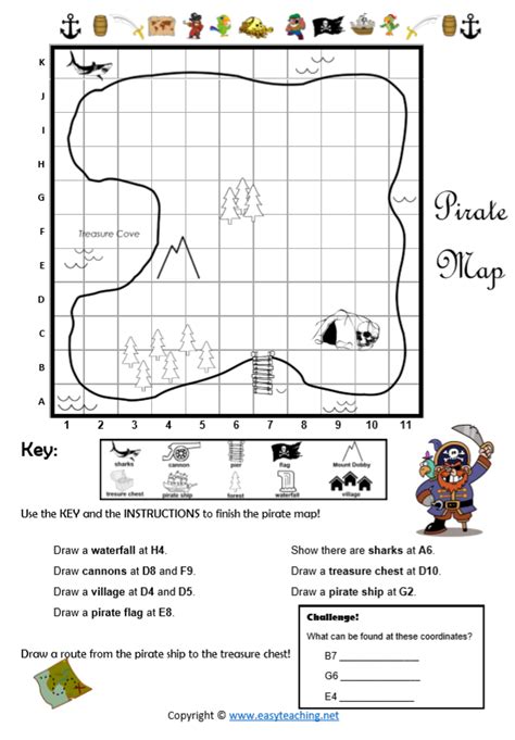 Pirate Worksheets Activities And Resources Easyteaching Net